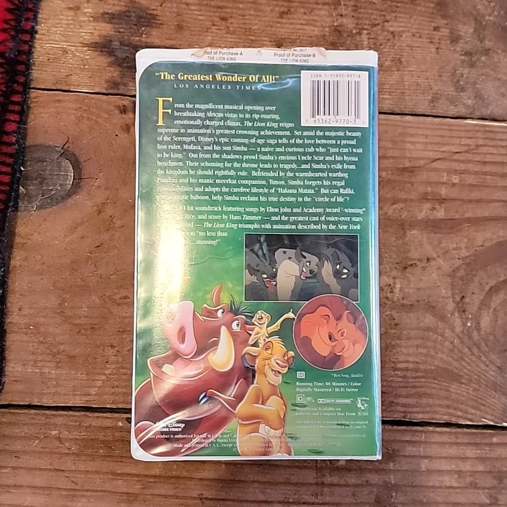 Lion king vhs